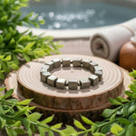 Load image into Gallery viewer, Pyrite Bracelet In Cube Beads Shape