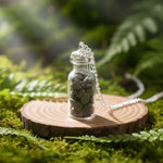 Load image into Gallery viewer, Pyrite Chips Bottle Pendant