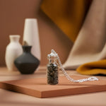 Load image into Gallery viewer, Pyrite Chips Bottle Pendant