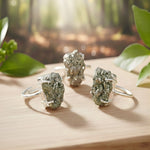 Load image into Gallery viewer, Pyrite Cluster Ring