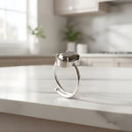 Load image into Gallery viewer, Pyrite Diamond Cut Ring