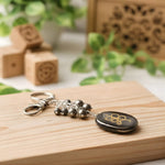 Load image into Gallery viewer, Pyrite Money Switch Zibu Key Chain - Pyrite Crystal.