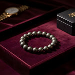 Load image into Gallery viewer, Pyrite Round Beads Bracelet