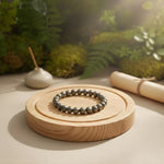 Load image into Gallery viewer, Pyrite Round Beads Bracelet