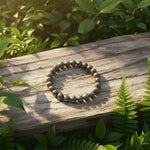 Load image into Gallery viewer, Pyrite Round Beads Bracelet