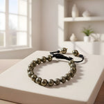 Load image into Gallery viewer, Pyrite Thread Bracelet
