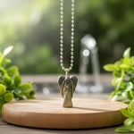 Load image into Gallery viewer, Pyrite Wire-Wrapped Angel Pendant