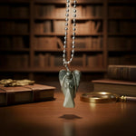 Load image into Gallery viewer, Pyrite Wire-Wrapped Angel Pendant