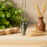Load image into Gallery viewer, Pyrite Wire-Wrapped Angel Pendant