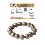 Load image into Gallery viewer, Pyrite Round Beads Bracelet