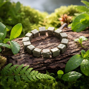 Pyrite Bracelet In Cube Beads Shape