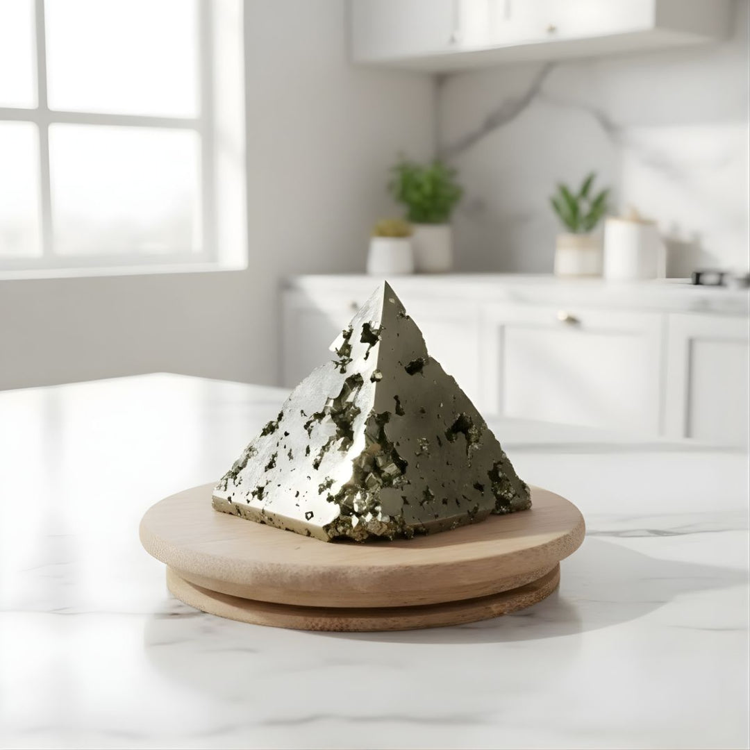 Pyrite Cluster Pyramid -  Pyrite Crystal.