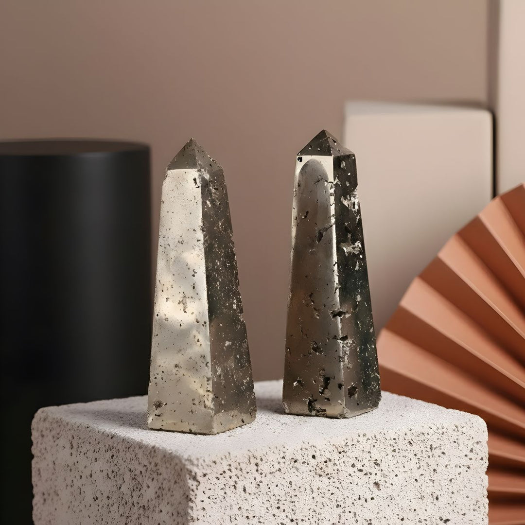 Pyrite Cluster Tower -  Pyrite Crystal.