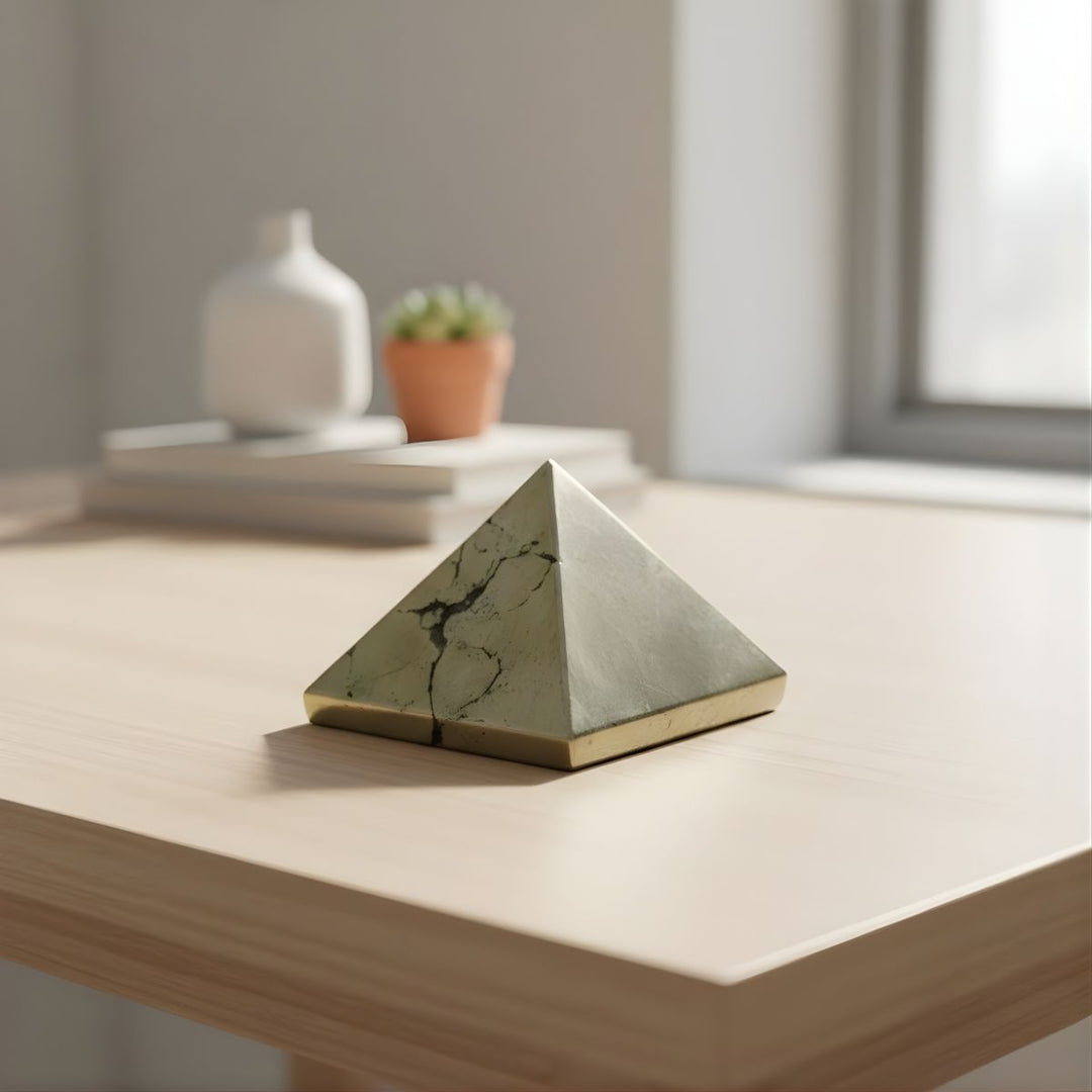 Pyrite Crystal Small Pyramid (30-50 Gm) -  Pyrite Crystal.