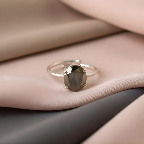 Pyrite Diamond Cut Ring -  Pyrite Crystal.