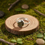 Load image into Gallery viewer, Pyrite Diamond Cut Ring