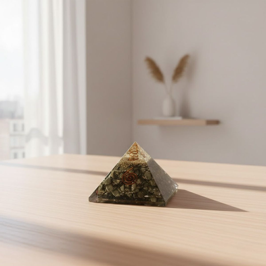 Pyrite Orgone Pyramid -  Pyrite Crystal.