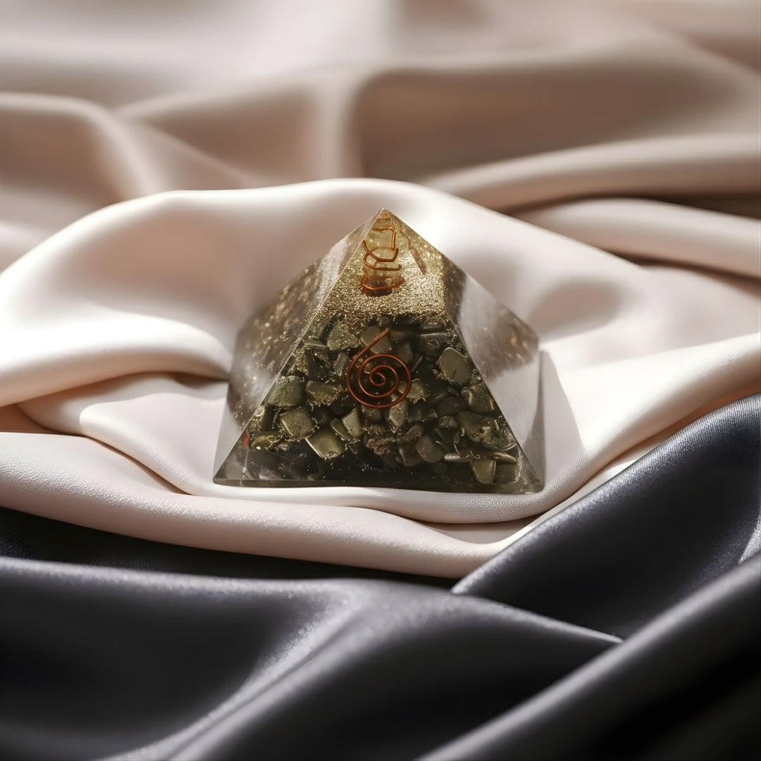 Pyrite Orgone Pyramid -  Pyrite Crystal.