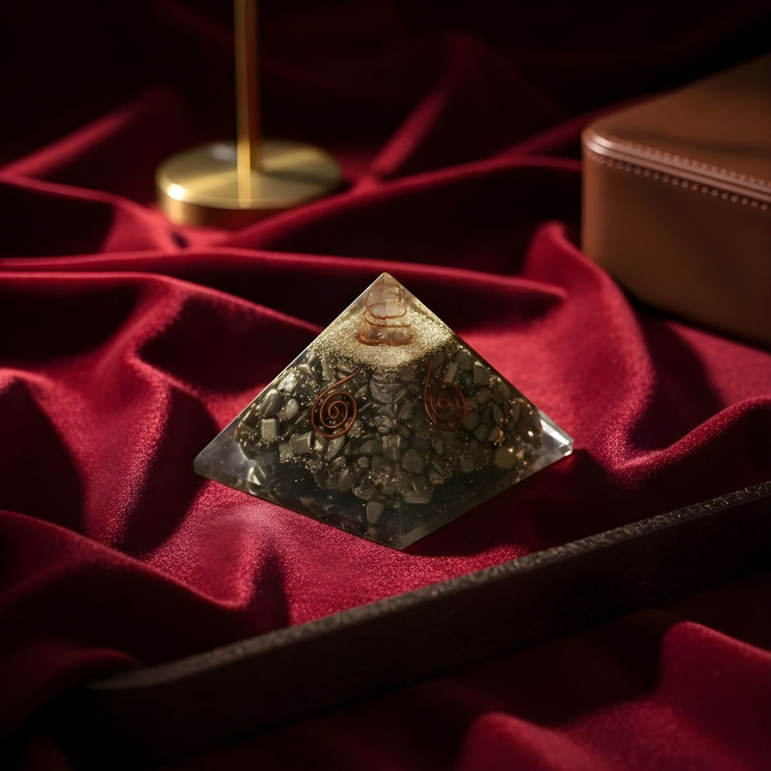 Pyrite Orgone Pyramid -  Pyrite Crystal.