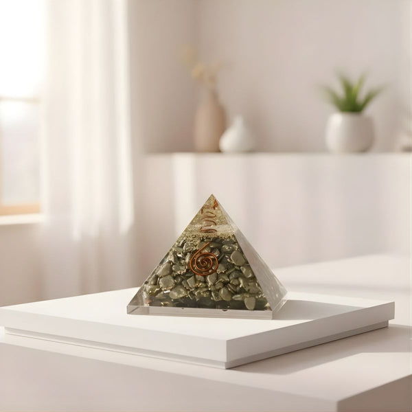 Pyrite Orgone Pyramid -  Pyrite Crystal.
