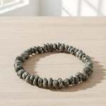 Load image into Gallery viewer, Pyrite Raw Cluster Bracelet