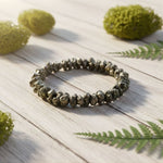 Load image into Gallery viewer, Pyrite Raw Cluster Bracelet