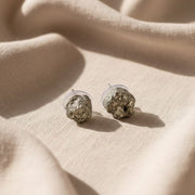 Pyrite Raw Stud Earrings