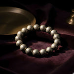 Load image into Gallery viewer, Pyrite Round Beads Bracelet