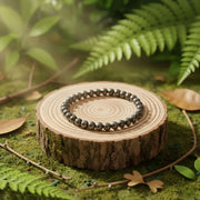 Pyrite Round Beads Bracelet