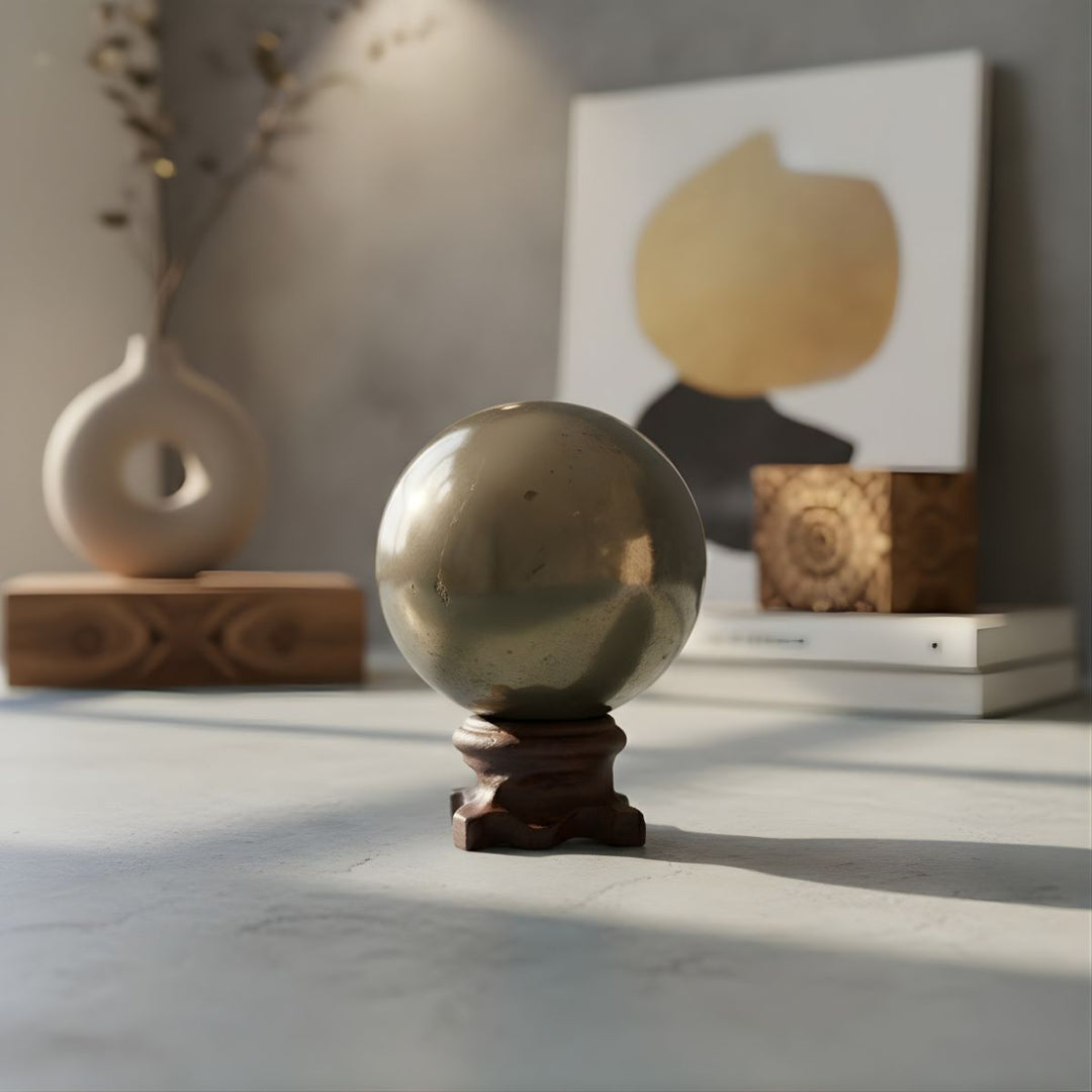 Pyrite Sphere -  Pyrite Crystal.