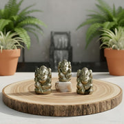Pyrite Stone Ganesha Murti / Idol -  Pyrite Crystal.
