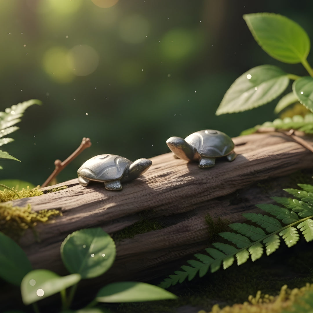 Pyrite Turtle -  Pyrite Crystal.