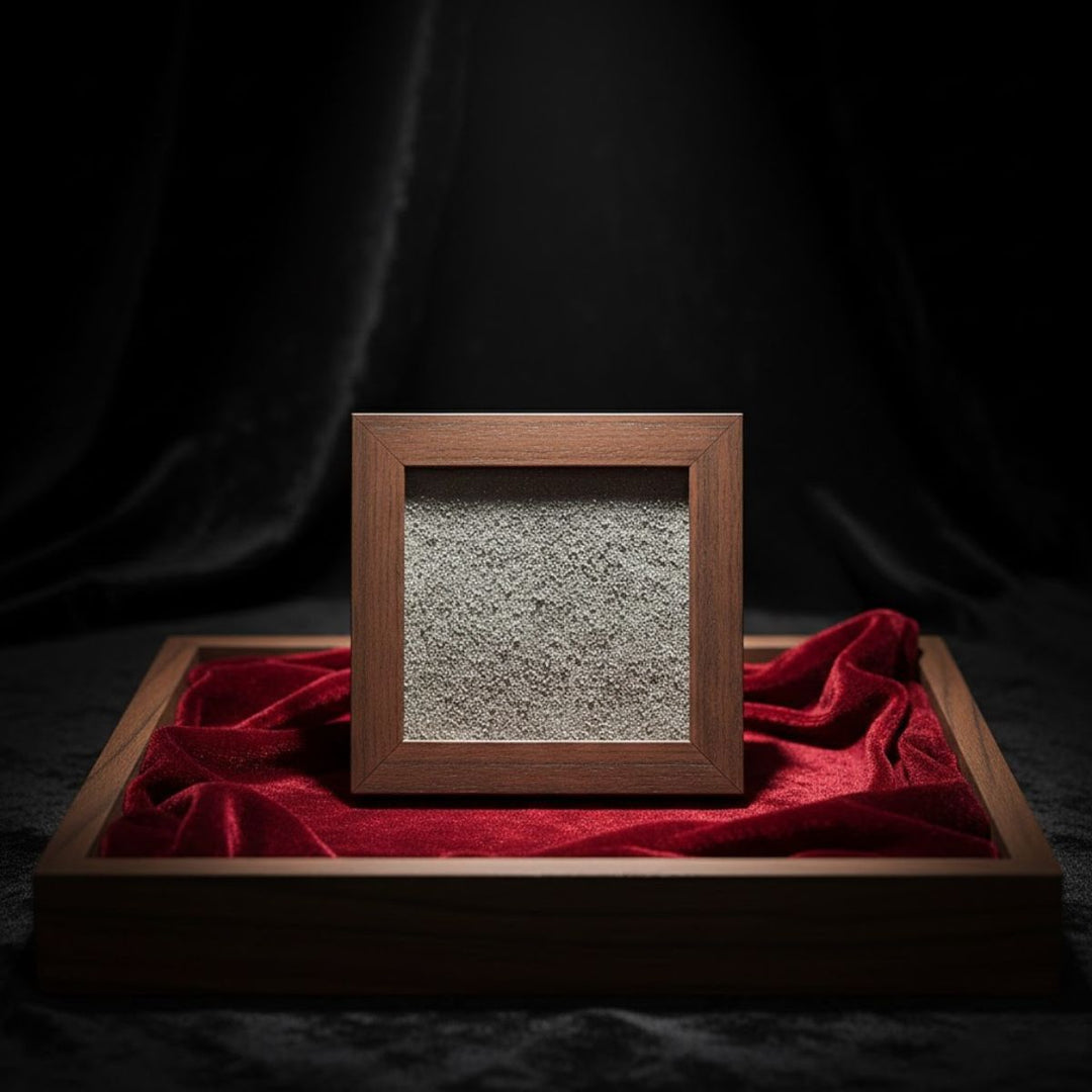 Pyrite Dust Wall Frame -  Pyrite Crystal.