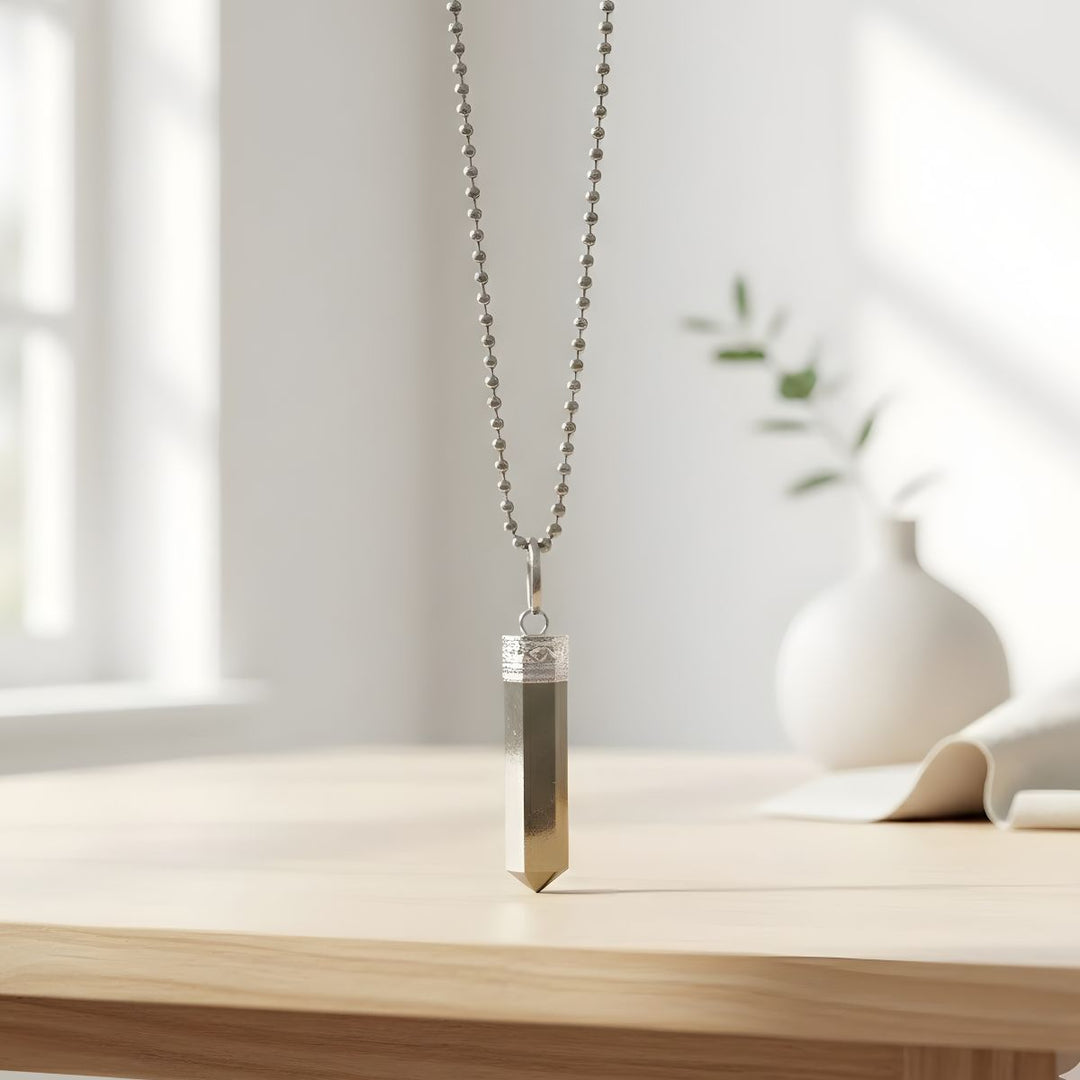 Pyrite Pencil Pendant