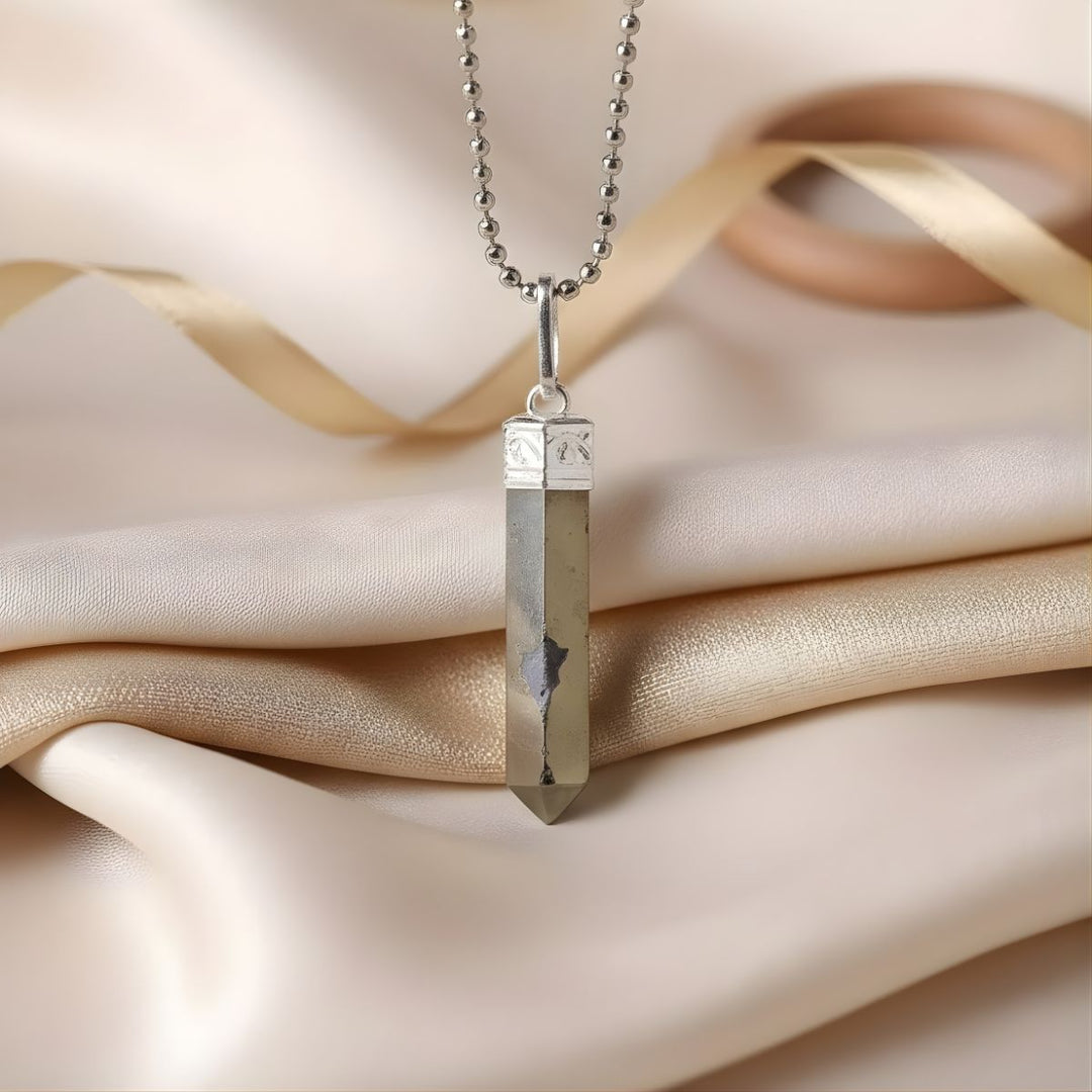 Pyrite Pencil Pendant
