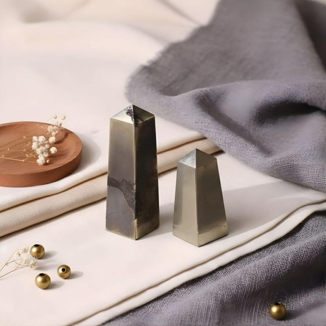 Pyrite Tower -  Pyrite Crystal.